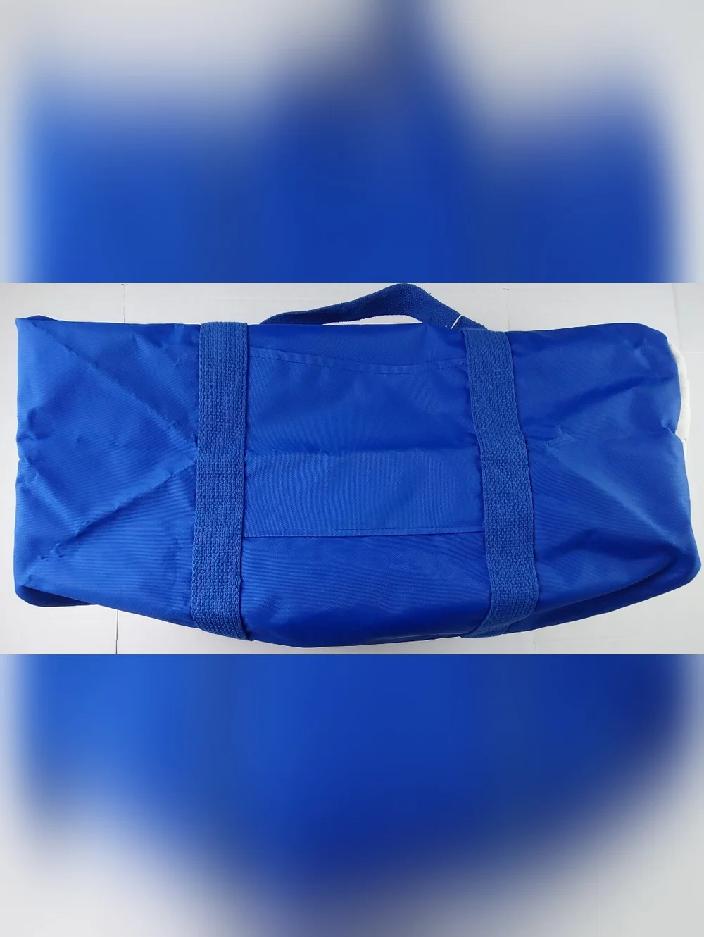 Vintage Just Richard 1990 US Open Evian Duffle Gym Bag Blue Union Made In USA